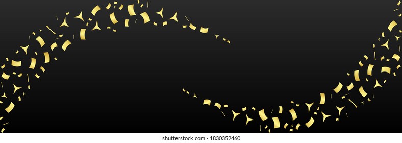 goldener Konfetti-Hintergrund, Vektordesign 