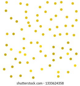 Golden confetti dots seamless pattern. Great for baby and nursery fabric, wallpaper, giftwrap, wedding invitations as well as Birthday projects. 