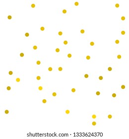 Golden confetti dots seamless pattern. Great for baby and nursery fabric, wallpaper, giftwrap, wedding invitations as well as Birthday projects. 