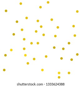 Golden confetti dots seamless pattern. Great for baby and nursery fabric, wallpaper, giftwrap, wedding invitations as well as Birthday projects. 