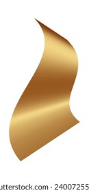 Elemento de confeti dorado. Ilustración vectorial.