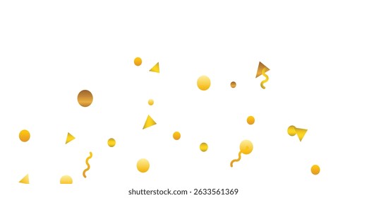 Golden confetti explosion with sparkling effect for celebration visuals on transparent background for overlay.alling golden glitter particles creating a magical festive scene on transparent background