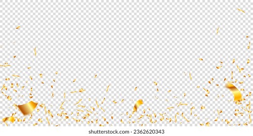 golden confetti for festive, celebration, luxury, greeting, card, holiday vector illustration season