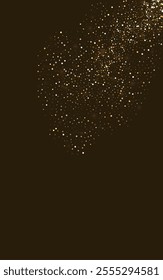 Golden Confetti Festive Vector Luxury Background. Modern Glow Design. Gold Rain Paper Invitation. Sparkle Falling Card.