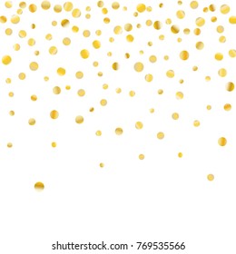 Golden Confetti On White Background Luxury Stock Vector (Royalty Free ...