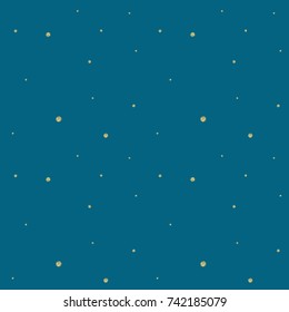 Golden confetti pattern. Modern abstract vector seamless background with small gold texture dots . Perfect for festive party invitations, greeting cards and wrapping paper.