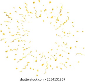 golden confetti  set vector illustration. Good for banner, poster, greeting card, party card, invitation, template, advertising, brochures, flyers, ad benners and social media