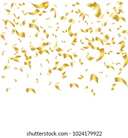 Gold Confetti Background Vector Gold Confetti Stock Vector (Royalty ...