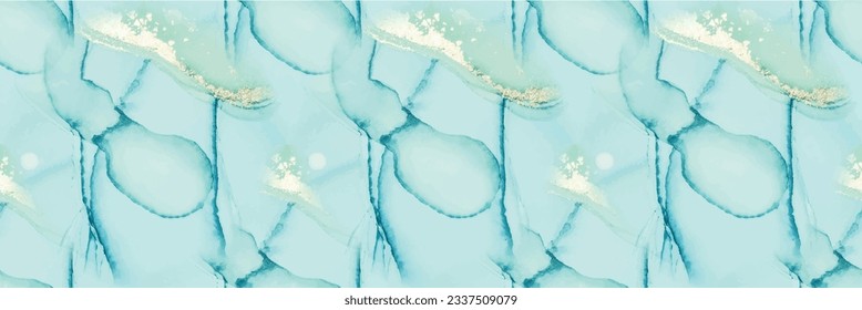 Golden Copper Repeat. Gold Art Paint. Blue Marble Watercolor. Modern Seamless Ink Template. Foil Seamless Background. Fluid Seamless Watercolor. Alcohol Ink Marble. Watercolor Canvas. Foil Vector Ink