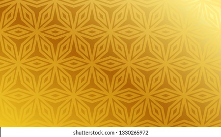 Golden Creative Multicolored Blurred Background. Elegant Background With Polygonal Line. Triangular Style. Vector Illustration. Modern Design For You Business, Project.