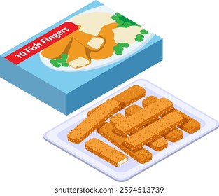 Golden crispy fish fingers delight!