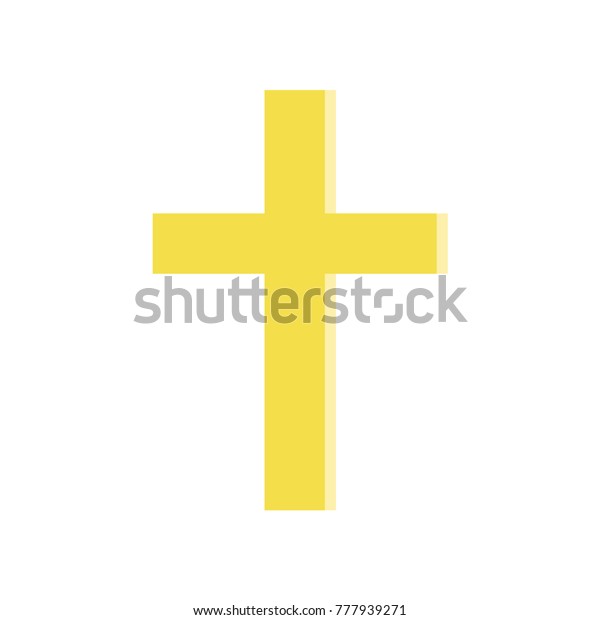 Golden Cross Flat Style Symbol Roman Stock Vector Royalty Free Golden Cross Flat Style Symbol Roman Stock Vector Royalty Free
