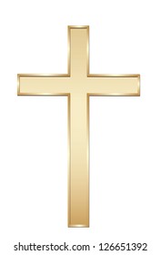 Golden Cross. Vector