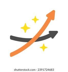 Icono de vector de la cruz dorada