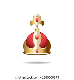 Golden crown design	