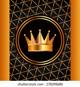golden crown design, vector illustration eps10 graphic 