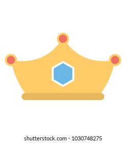 
Golden crown with gradient mesh, 
