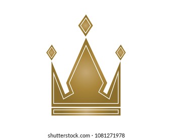 Golden crown icon