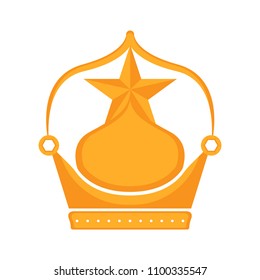 Golden crown icon