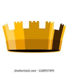 Golden crown icon