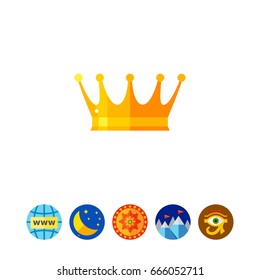 Golden crown icon