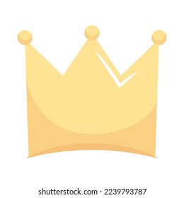 golden crown icon isolated style