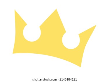 Golden Crown icon. Vector illustration