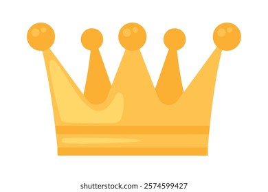 golden crown isolated design icon