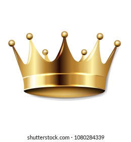 Golden Crown On Transparent Background Vector Stock Vector (Royalty ...