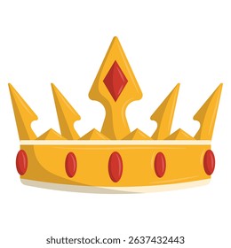 golden crown isolated on white