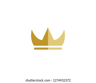 golden crown logo vector