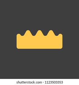 golden crown on a black background vector art