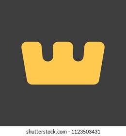 golden crown on a black background vector art