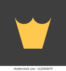 golden crown on a black background vector art