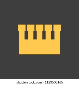 golden crown on a black background vector art