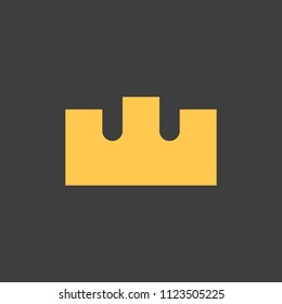 golden crown on a black background vector art