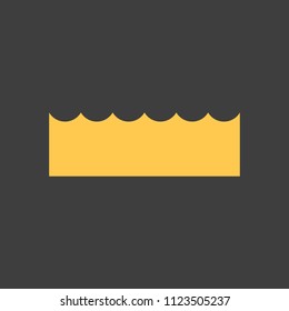 golden crown on a black background vector art