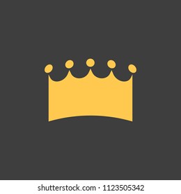 golden crown on a black background vector art