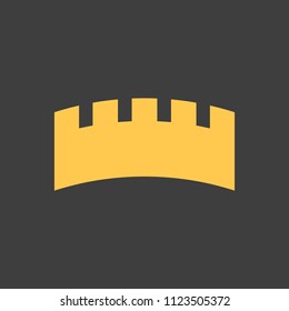 golden crown on a black background vector art