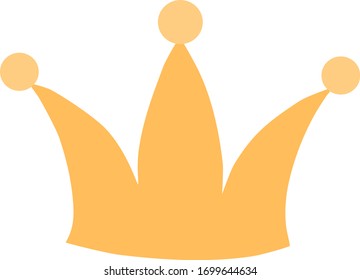 Corona dorada para la reina. Vector de la corona dorada