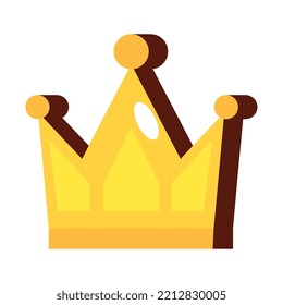golden crown sticker retro style