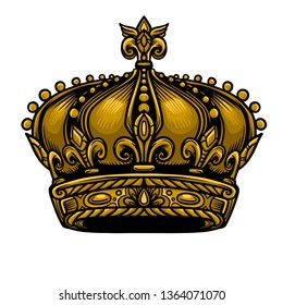 Golden Crown Vector