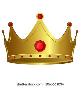 golden crown vector design 