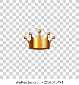 Golden Crown With, Vector Illustration