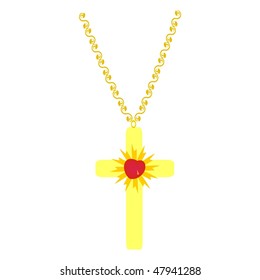 Golden crucifix