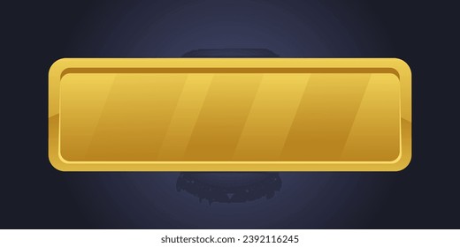 Golden CTA button design template.