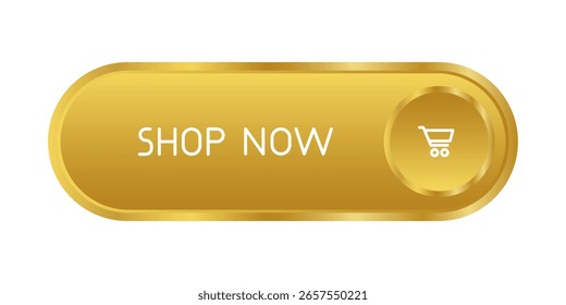Botão CTA dourado: Compre agora.