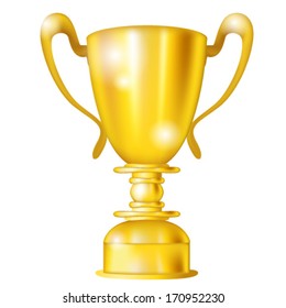 Golden cup icon