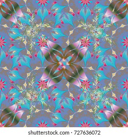 Golden curls, shiny tracery weave. Garland of flowers. Beautiful bright rough cloth, canvas. Vector illustration. Vintage old background. Pattern, seamless, floral border.