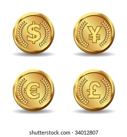 golden currency icon